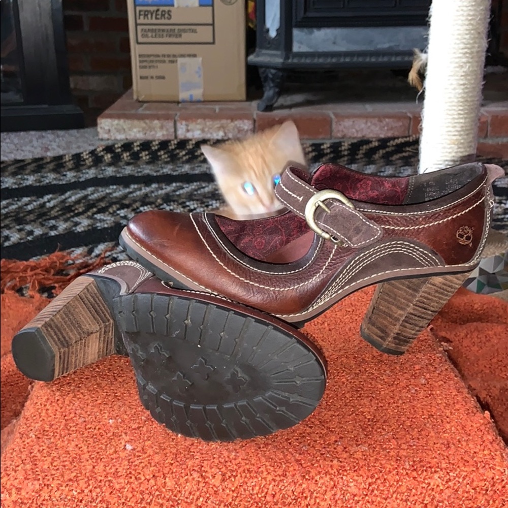 Timberland Leather Mary Jane Style Shoe - Size 9.5